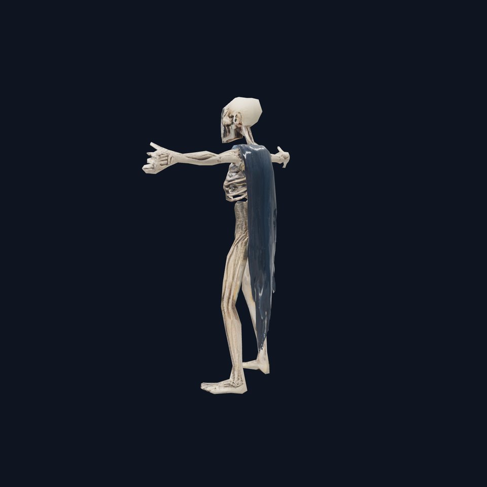Skeleton Creature Model Pack with Detailed Bones and Textures